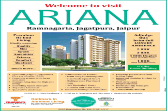 Enjoy premium hi-end living at Trimurty Ariana in Jaipur